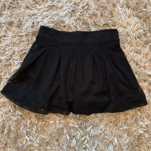 Banana Republic Black Textured Mini Skirt